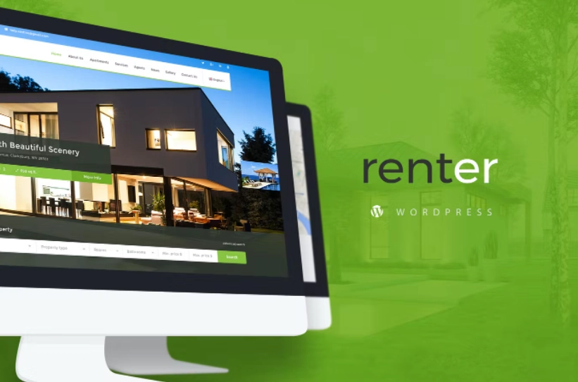 Renter — is modern and professionally crafted WordPress template created for sites that are engaged in the sale