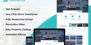 Residence- Real Estate Agency WordPress Theme is suitable for master- planned communities