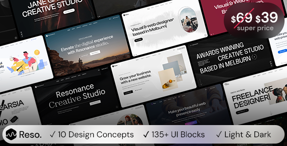 Resonance - Modern Multipurpose One/Multi-Page WordPress Theme If you're looking for a sleek and versatile WordPress theme