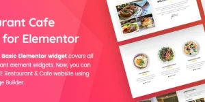 Restaurant Cafe Addon for Elementor covers all the must-needed elements for creating a perfect Restaurant website using Elementor Page Builder. 50+ Unique Basic Elementor widget covers all of the Restaurant elements.