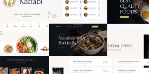 Restaurant WordPress Theme Kababi is a modern