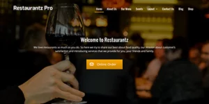 Restaurantz Pro is a clean and professional restaurant WordPress Theme perfect for Restaurant