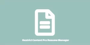 The Restrict Content Pro – Resume Manager add-on grants you membership level control over WP Job Manager’s Resume Manager add-on. Determine which membership levels should be allowed to view resumes