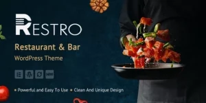 Restro – Restaurant  Bar WordPress Theme is unique and has professional designs for different types of Restaurants. It is best suited for restaurant