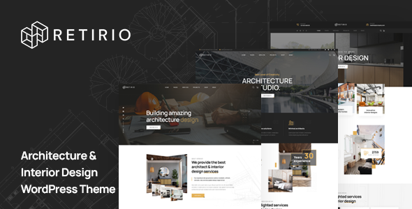 Retirio  is an architecture and interior WordPress Theme that perfectly fits any interior design agency