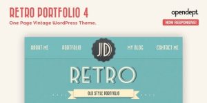 Add vintage charm to your website with the Retro Portfolio One Page Theme! Perfect for portfolios