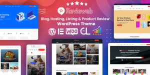 Revieweb - Review WordPress Theme Welcome to the ultimate solution for creating a stunning review website! Your Go-To Review Solution Revieweb - Review WordPress Theme is designed specifically for building review websites. Whether you're looking to set up a movie reviews blog