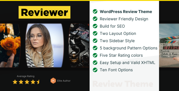 Looking to boost your entertainment review site? Reviewer WP Theme offers sleek design