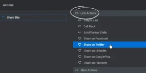 Generate Social Sharing links with these special actions installed through our Sharing add-on.