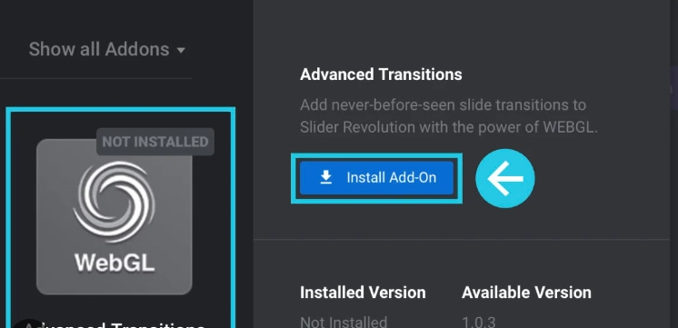 Create beautiful WebGL Transitions in Slider Revolution