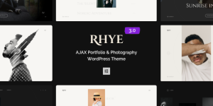 Unlock the power of Rhye - AJAX Portfolio WordPress Theme