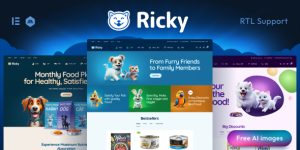 Welcome to the world of Ricky – Pet Shop  Care WooCommerce Theme