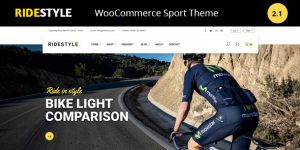 Launch an amazing online sports shop with the RideStyle Sports WooCommerce Theme. Professional  dynamic design