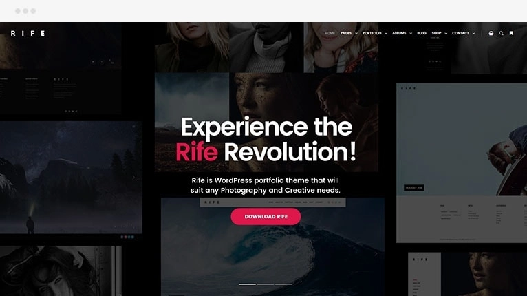 Our Rife theme will help you create a beautiful website in few minutes. You can use our built in design importer to add ready-made “looks” to your website.