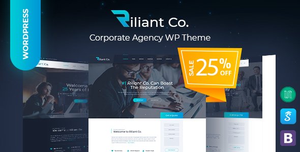 Riliant - Corporate Agency WordPress Theme Hey WordPress fanatics! If you’re on the hunt for a sleek and professional WordPress theme