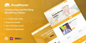 Roadmaster - Construction and Building is one page and multi page WordPress theme. It’s the best choice for Construction