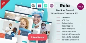 Rola is a Creative and Beautifully crafted modern Responsive WordPress Theme built for Medical