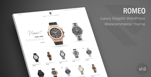 Create a luxurious online store with the Romeo WooCommerce WordPress Theme. Stunning design