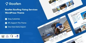 Roofen is a roofing  fixing services WordPress theme. It is designed to help you run a business of your own by providing a customized website that showcases your company's products and services. Roofen is a Roofing and Fixing Services WordPress Theme that helps you create a business website for…