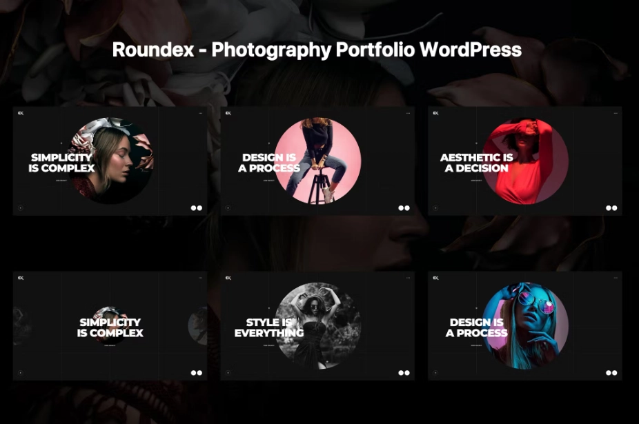 Roundex is a fully responsive WordPress theme with a modern design suitable for all creative fields. The theme is featuring a powerful fullscreen background video and imagery making it a perfect choice for photographers