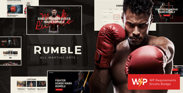 Looking for the perfect WordPress theme to showcase your boxing or mixed martial arts gym? Meet the Rumble - Boxing  Mixed Martial Arts WordPress Theme! Ideal for fitness clubs