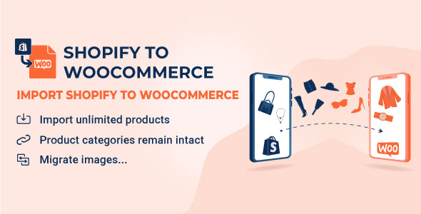 S2W - Import Shopify to WooCommerce help you to import data from Shopify to WooCommerce easily. With only 2 steps your Shopify store data will be imported included store settings