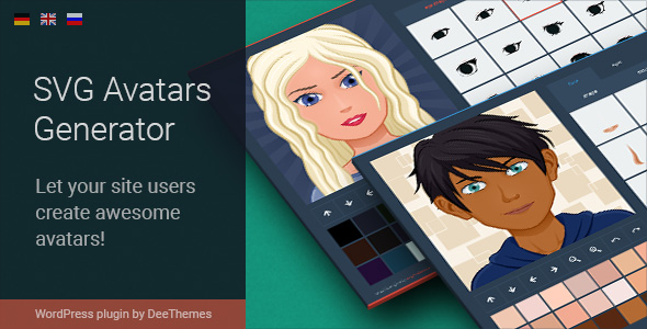 With this WordPress plugin you can easy integrate the SVG Avatars Generator