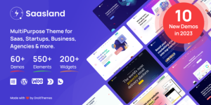 Saasland is a creative WordPress theme for saas