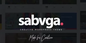 Sabvga is responsive a modern creative multi-concept portfolio WordPress Theme with clean