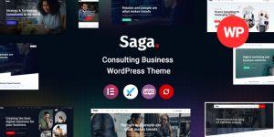 Elevate your consulting website with the Saga WordPress Theme! Sleek design