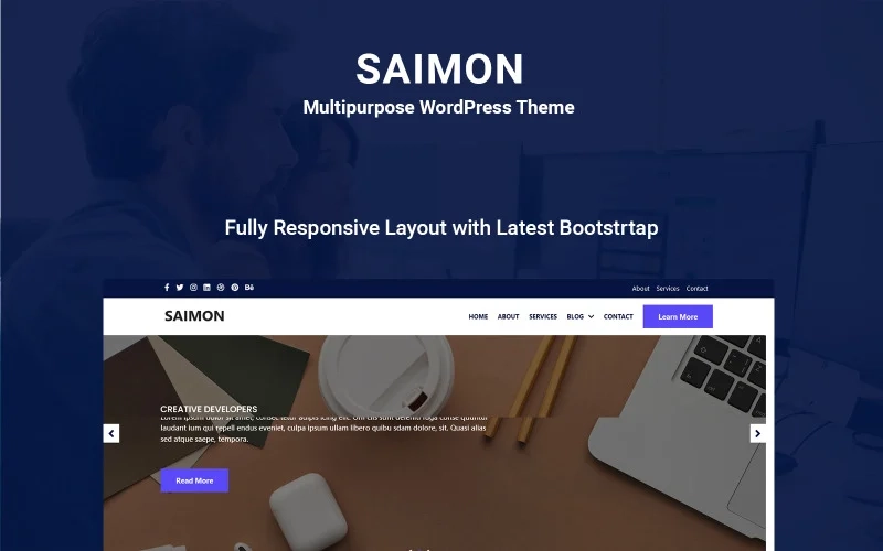 Saimon is the most beautiful and responsive theme for any kind of website project. We always support the latest version of WordPress. That’s why Saimon is the safest theme for your project. Bring your website ideas to life with a beautiful WordPress theme. Easily customize your website visually and see…