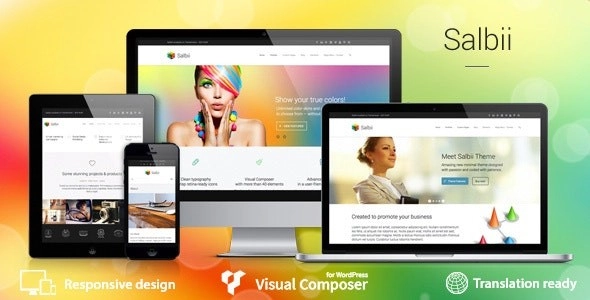 Create stunning websites with Salbii WordPress theme. Packed with retina-ready icons