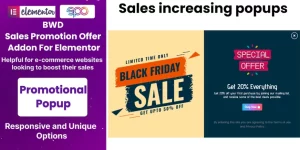 Boost your Elementor site with the BWD Sales Promotion Offer Addon! Create eye-catching sales banners