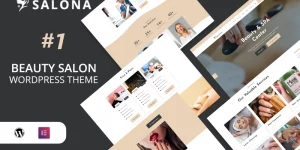 Salona is a classy  responsive Salon and Spa WordPress Theme based on Elementor Page builder. A modern set of awesome pages templates