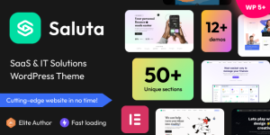 Saluta is a modern and creative WordPress theme exclusively designed for SaaS