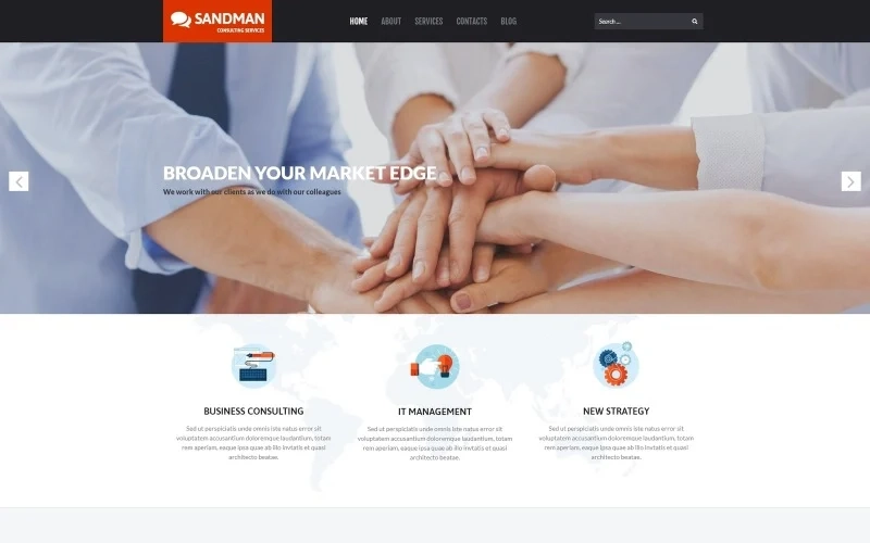 If you are looking for a modern and professional design for your corporate web page