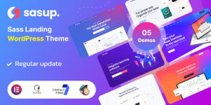 Sasup – Sass Landing WordPress Theme is a creative  unique design based on the latest technology. All files are clearly organized we believe it will be easy to use and edit them. This Theme is well organized and very easy to customize. It’s easy to use and navigate as…