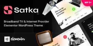 Build a stunning internet or satellite TV site with Satka WordPress Theme from Bevaultx. Responsive