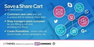 Unlock the power of convenience with Save  Share Cart for WooCommerce! Customers can effortlessly save