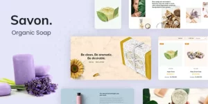 Savon WordPress theme well suits for handmade soap