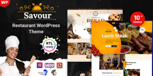 Modern and sophisticated: these are the two words that best describe Savour which is a WordPress Restaurant Theme specifically built for sites run by restaurant