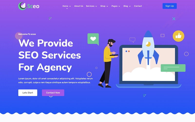 Sceo WPTheme is excellent for SEO and digital marketing agency websites. The best search engine optimization theme for your WordPress site is fast