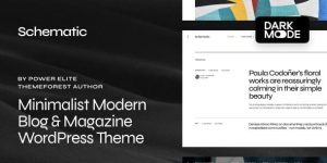 Elevate your blog with the Schematic Minimalist Blog Magazine Theme. Clean