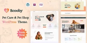 Scooby is a WordPress theme for Pet care and Pet shop business or organizations. It has added modern features and functionalities that are relevant to the pet care industry such as the ability to showcase of pet care services