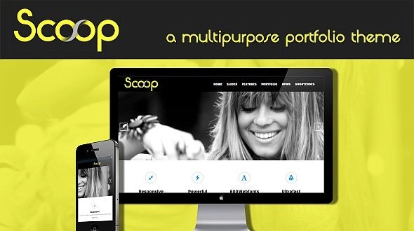 Scoop is a portfolio solution for creative professionals and companies looking for a powerful and professional look. Scoop is responsive and suited for users who want to showcase their work on a neat portfolio site. The definitive portfolio solution for creative professionals available now. Customizing the site is very easy…