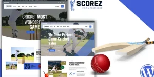 Scorez Cricket WordPress all in one sports Theme is a multipurpose Theme designed for athletes