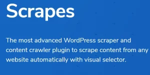 Scrapes is the most advanced WordPress scraper and content crawler plugin to scrape content from any website automatically with visual selector.