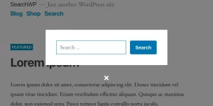 Use SearchWP Modal Search Form to easily integrate an accessible