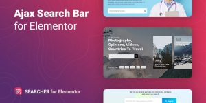 The Searcher is a lightweight advanced search WordPress plugin for Elementor. The search field makes it easy and quick for anyone to find specific information. It allows searching throughout the content of the site or separately on pages