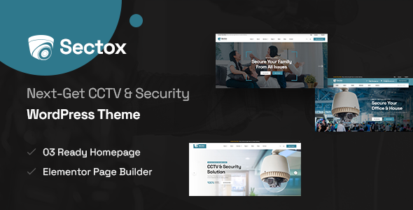 Sectox is an excellent WP Theme for Security Firms